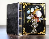 1850s 1/4 Daguerreotype of Man & Woman / Beautiful and Rare Book Like MOP Case