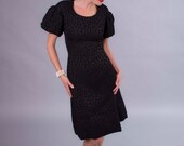 1960s Christian Dior cocktail dress . early 60s designer silk and wool cocktail dress . mid century couture fashion