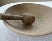 Antique Pestle. Primitive Wooden Tool