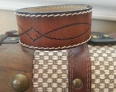Vintage Recycled Leather Belt Bracelet