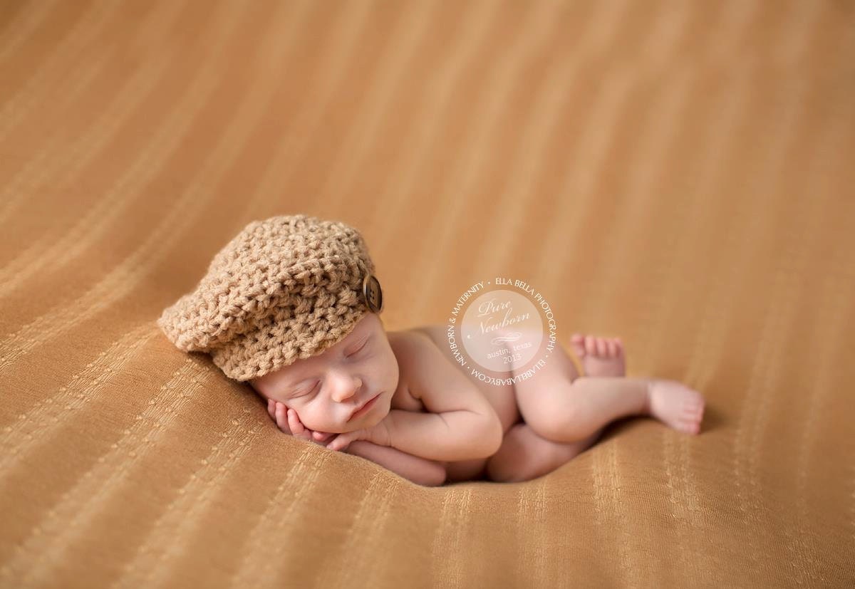 Sale 20% off now Newborn Newsboy hat great photography prop