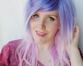 SALE - UNICORN LOVE wig // Ombre Pastel Purple Pink Hair // Straight Long wig
