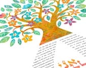 Ketubah - Dancing Flowering Tree of Life