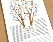 Ketubah - Tree of life Intertwined