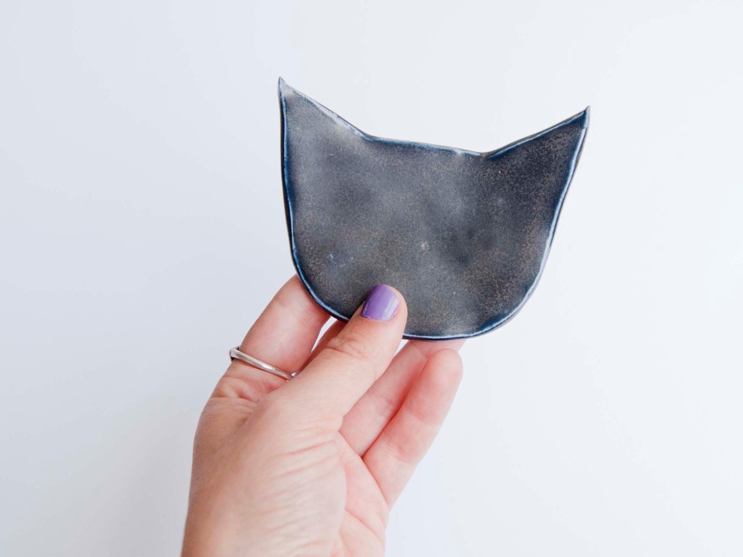 Small Black Cat Dish