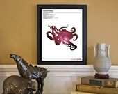 Space Octopus // Zoological Universe Series // 8x10 Science and Nature Fine Art Print