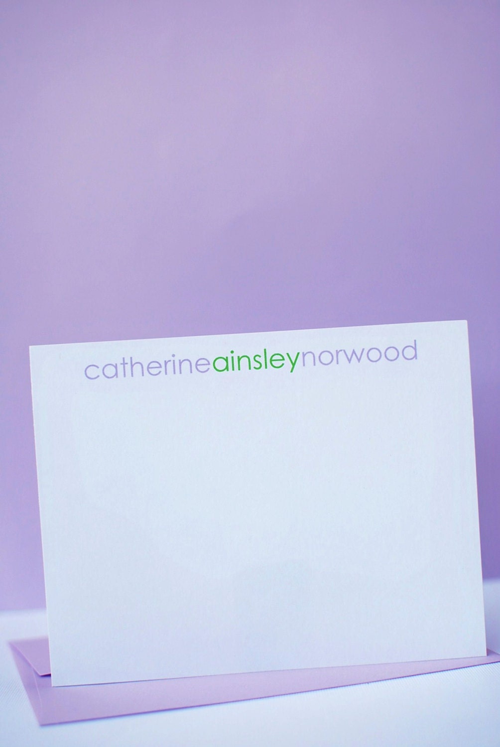 Personalized Note Cards - Choose colors, fonts and text - anna and blue paperie Il_570xn