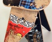 No.356 - Recycled skateboard stool