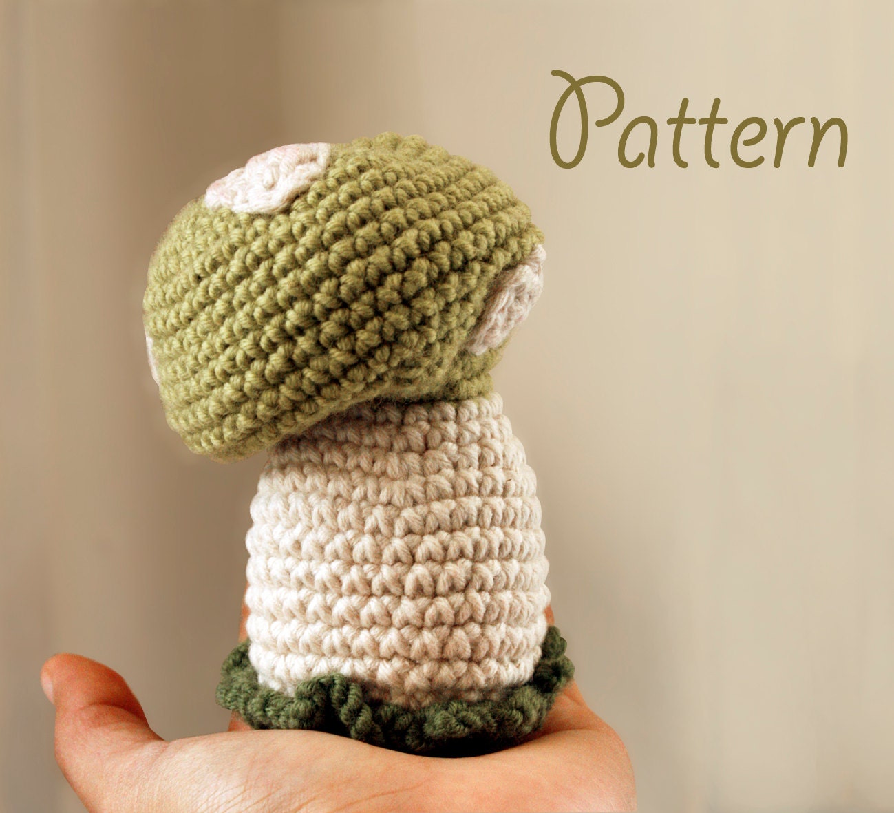 Pattern crochet amigurumi - mushroom rattle