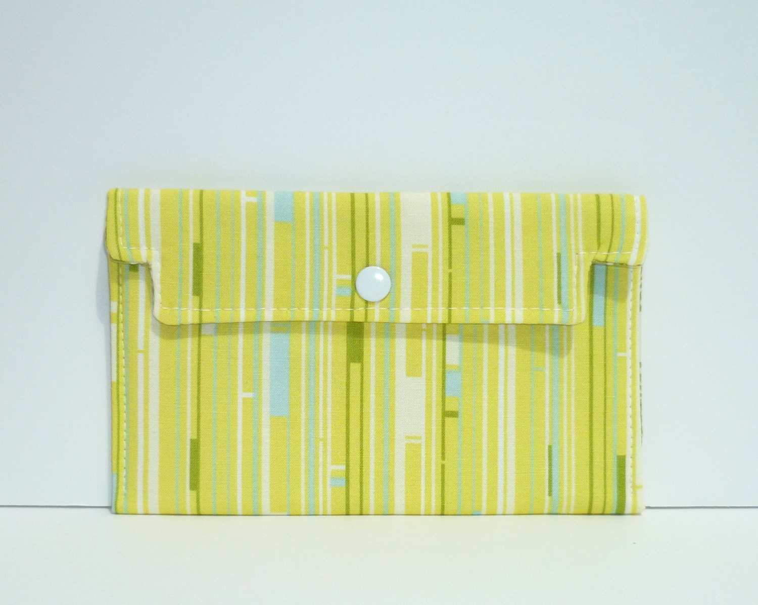 Coupon Holder / Cash Wallet / Receipt Holder - Welcome Road in Lemongrass