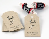 Favor Tags - Wedding Favor Tag - Bridal Shower Favor Tag - Gift Tag, Thank You Tag, Kraft Tag