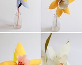 Paper daffodils bouquets (set of 12)