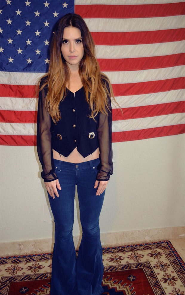 Southwestern black conco top S/M