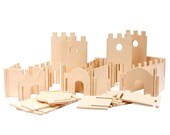 Modular Building Walls, Manzanita Kids Classic Deluxe, Wood Building Toy