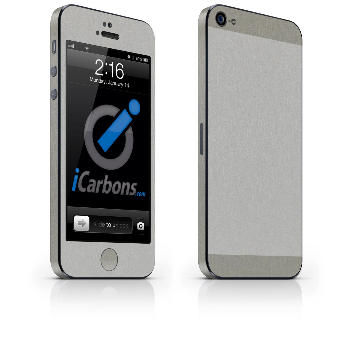 iCarbons BuildYourOwn TwoTone Aluminum IPhone 5 Skin Decal FULL COMBO