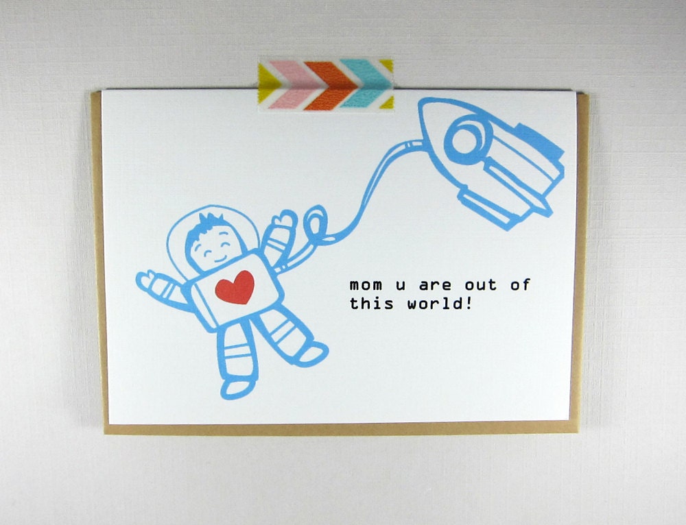 Out of This World Mother's Day Greeting Card