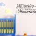 Let her sleep for when she wakes she will move mountains - Wall Decal - Childrens room decor Baby Nursery Vinyl Decal Wall Art