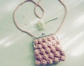 Crochet pattern Bag Purse Zoe bubble PDF - easy PHOTO TUTORIAL - recipe for any purse frame size - boho, coin, pouch, clutch crochet pattern