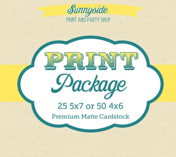 Sunnyside Print & Party - Professional Printing Package - 4x6 or 5x7 Invites Il_570xn