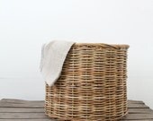 Vintage Woven Basket // Hamper