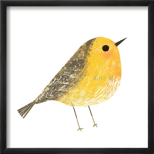 One 4 X 4 Bird Print, ( 6 different birds to choose from ) Bird illustration art print