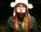 Crocheted Monkey Hat - adult to child size