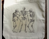 Conspiring Skeletons - Canvas Tote Bag