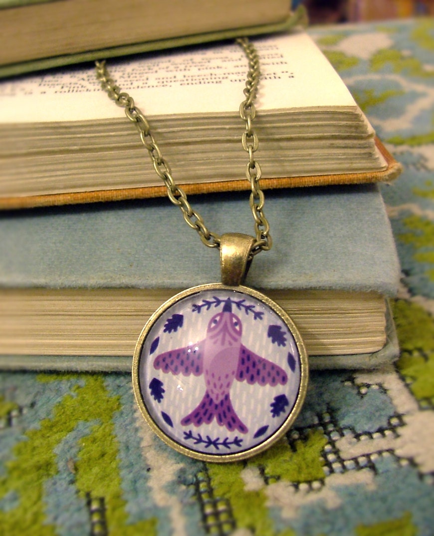 Soaring Feathers Pendant Necklace