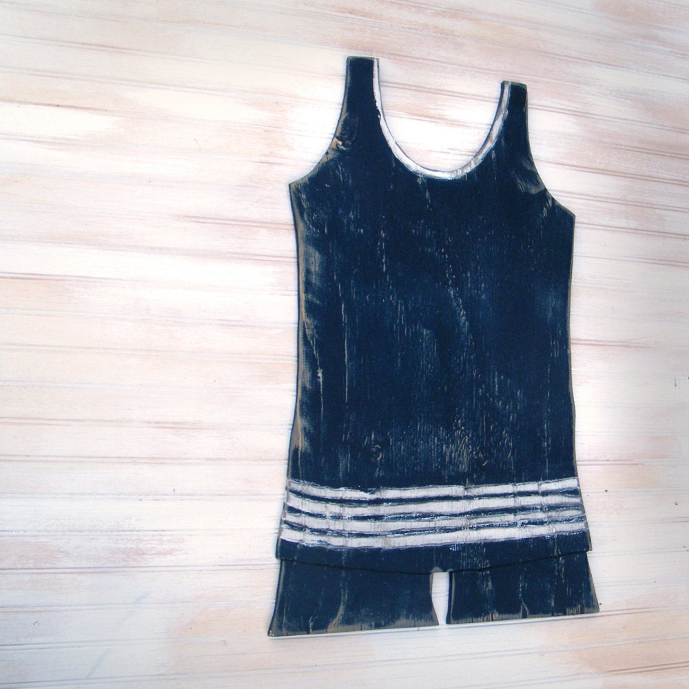 Mens Retro SwimSuit Wall Art Style Vintage Beach Wall Art Nautical Mens Retro SwimSuit Wall Decor