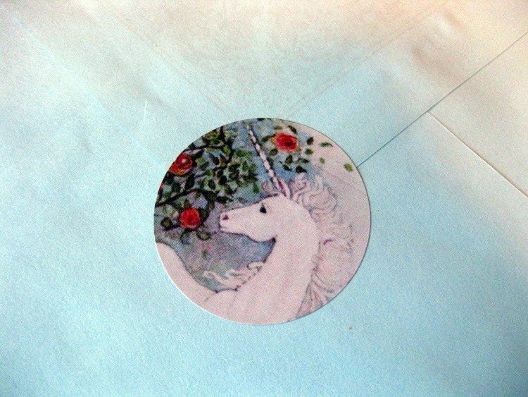 Unicorn stickers, set of 8