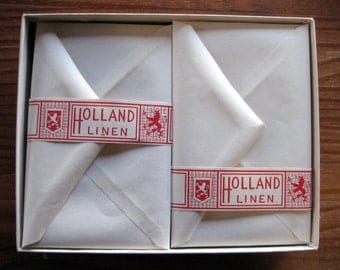 Vintage Holland Linen Stationery