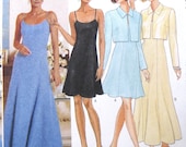 Butterick 4798 Evening Dress & Jacket Pattern Bust 30 - 34 Misses Size 6 - 12 Slip Dress UNCUT FF 1990s