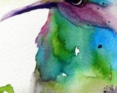 Hummingbird Watercolor Art Print