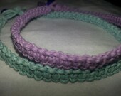 Hemp Jewelry Bracelets blue and purple come together