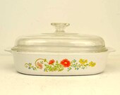 Vintage Corning Ware Wildflower Covered Casserole