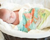 You Design It- Organic Baby Blanket Made from the drawings of Siblings or Baby Shower Guests - Personalized Blanket