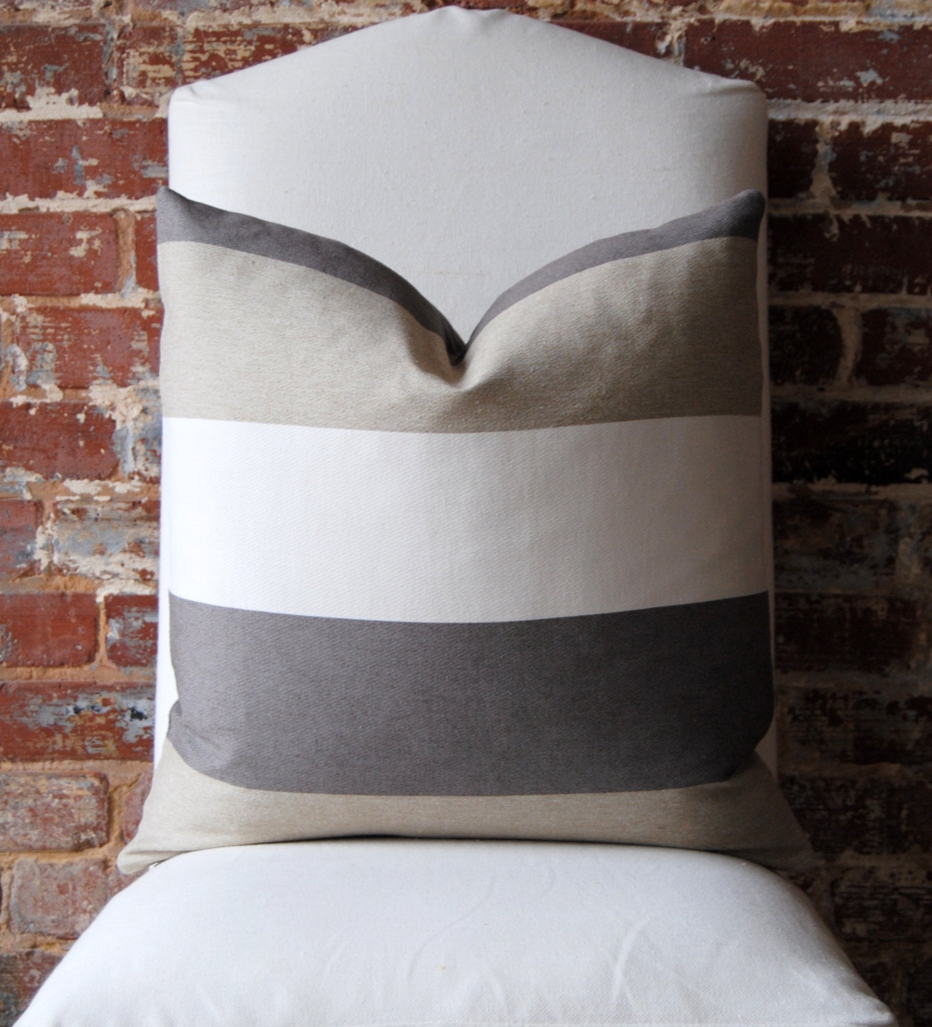Kendo - Hemp - Portfolio - Pillow Cover - 20 in square - Designer Pillow - Decorative Pillow - Throw Pillow
