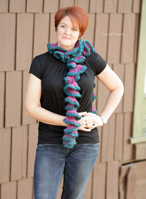 Swirly Scarf - "Clown Car"