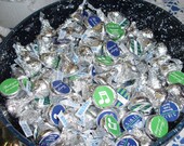 Kelly Green and Navy Blue Music Recital Hershey Kiss Stickers- Print your own Il_170x135