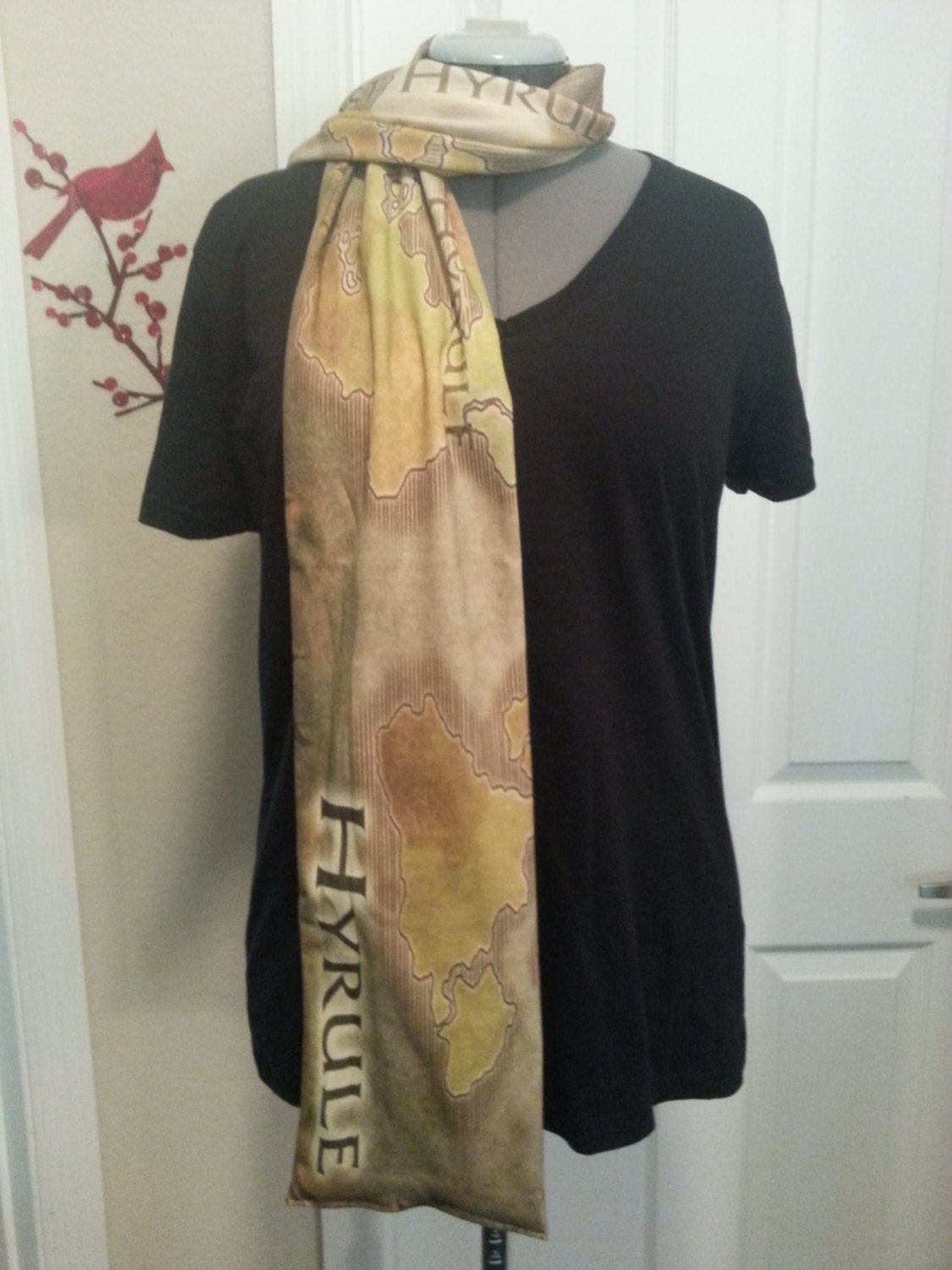 Legend of Zelda map of Hyrule knit scarf (REGULAR or INFINITY style) - made to order