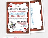 Alice in Wonderland Girls Party Invitation - Girls Birthday - DIY PRINTABLE FILE by Sassaby Il_170x135