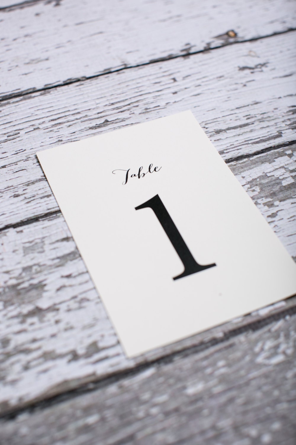Table Numbers