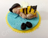Fondant Boy Bee Baby Cake Topper