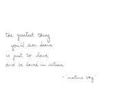 Inspirational Quote - Song Quote  - Nature Boy - The Greatest Thing