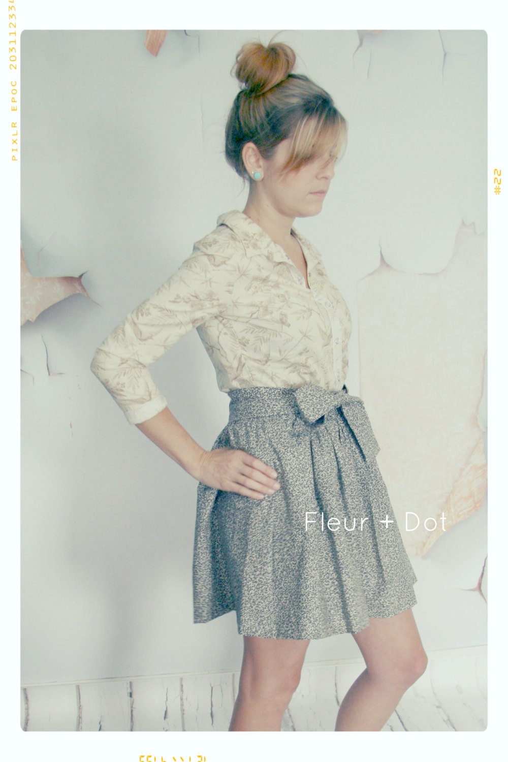 WOMENS Bird in Paradise Button Up Collared Blouse from Fleur and Dot Spring Summer 13