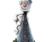 Steampunk Art Doll - Steampunk Snowman - Tree Topper - Steampunk Art - Made to Order