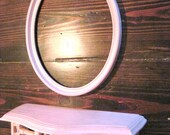 Painted Shelf and Picture Frame in Pink