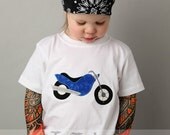 Toddler Baby Tattoo sleeve shirt Motorcycle Applique