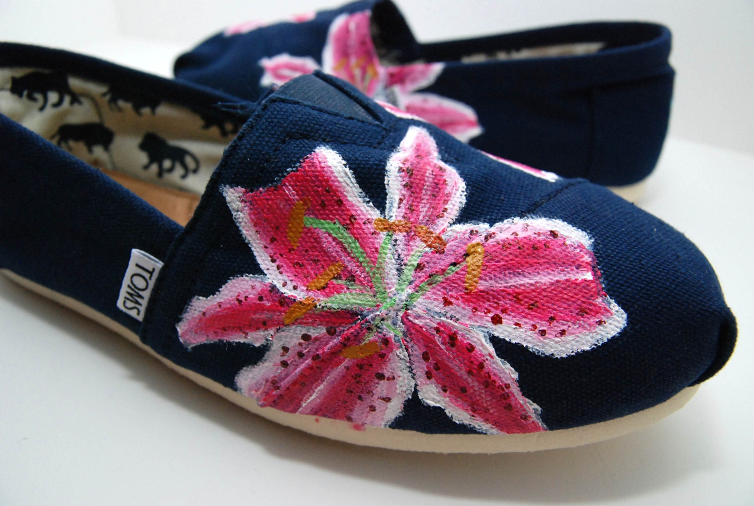Stargazer Lily - Custom TOMS Shoes
