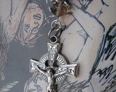 Pearl and silver Rosary necklace